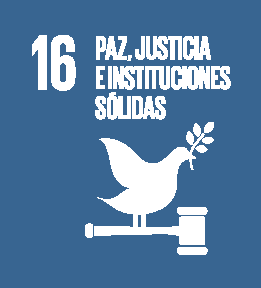 Icono ODS 16 Paz, justicia e instituciones solidas